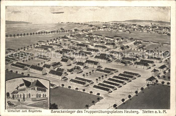 Stetten kalten Markt Wirtschaft zum Bilgerbraeu Barackenlager des Truppenuebungs