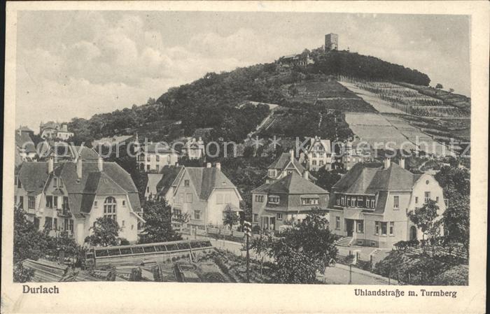 Durlach Uhlandstrasse mit Turmberg