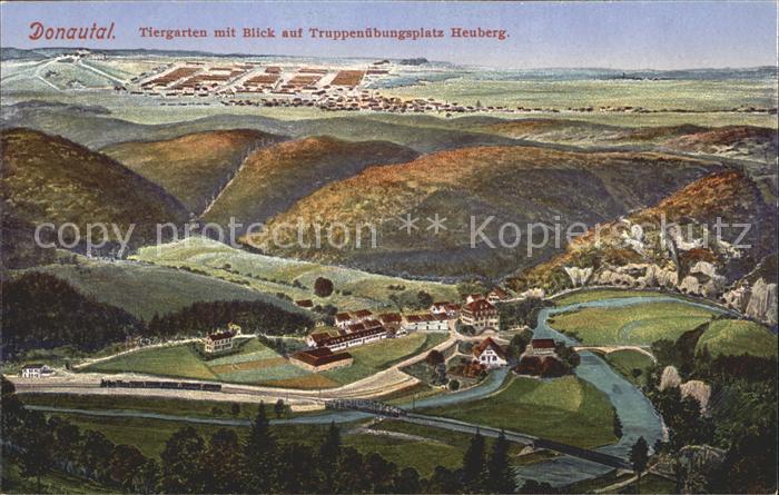Donautal Tiergarten mit Blick auf Truppenuebungsplatz Heuberg