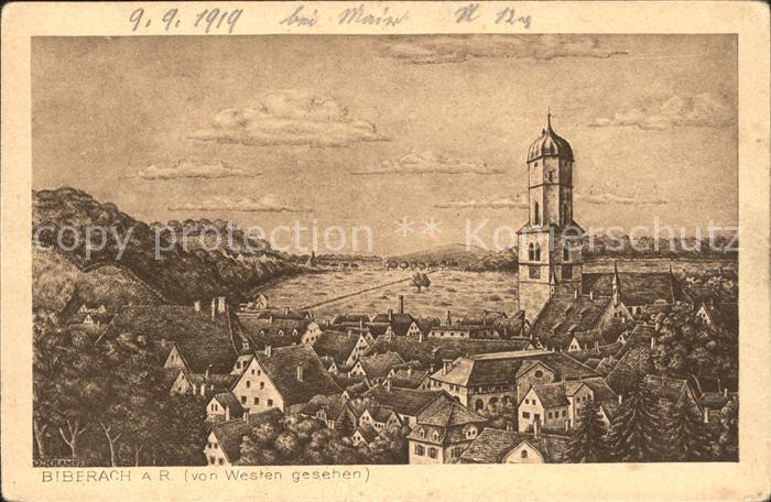 Biberach Riss von Westen gesehen