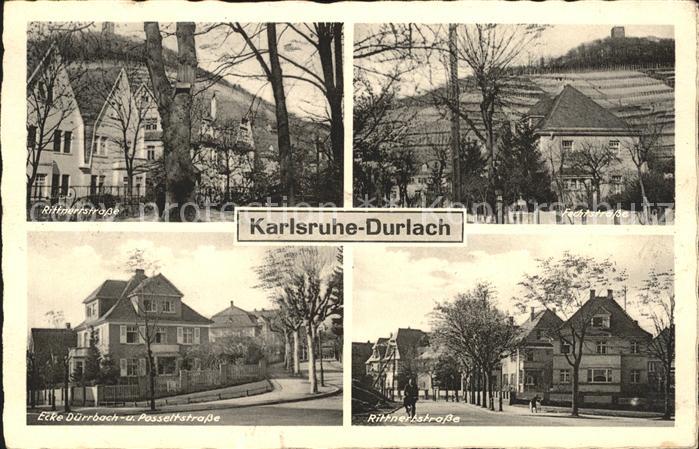 Karlsruhe Baden Durlach Rittnertstrasse Fechtstrasse Ecke Duerrbach Posseltstras