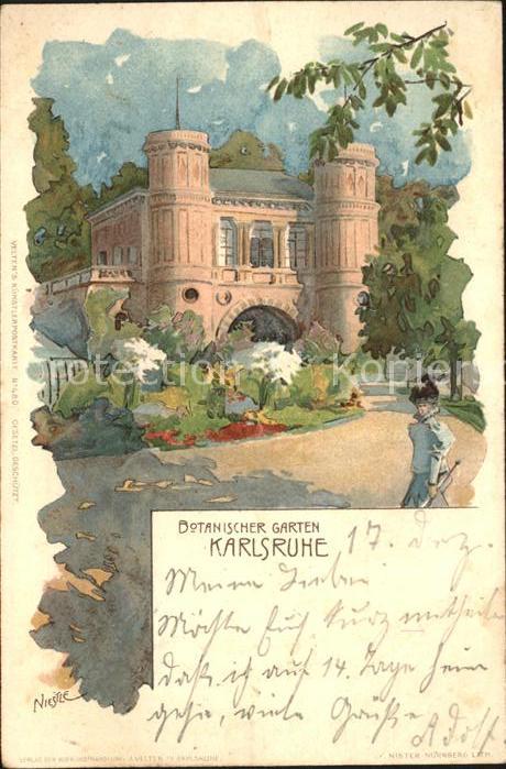 Karlsruhe Baden Bahnpost Botanischer Garten