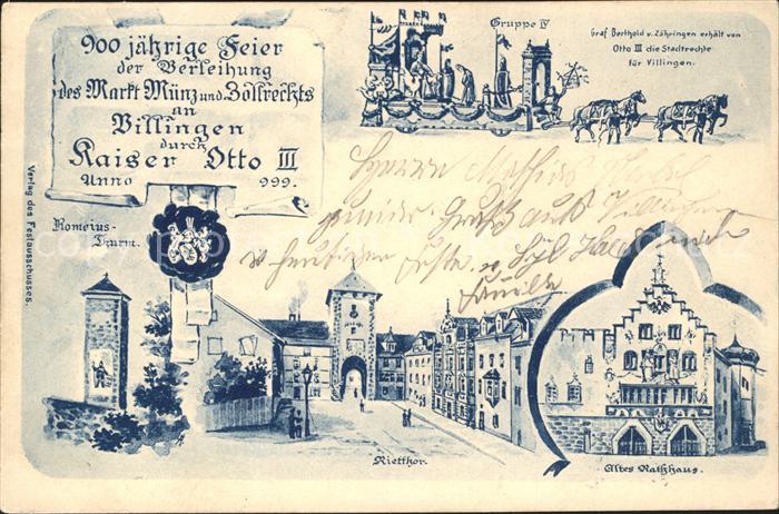 Villingen-Schwenningen Romeius-Thurm Tietthor Altes Rathaus