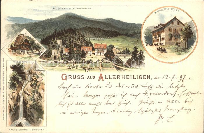Allerheiligen Oppenau Klosterhotel Allerheiligen Wasserfall Hotel