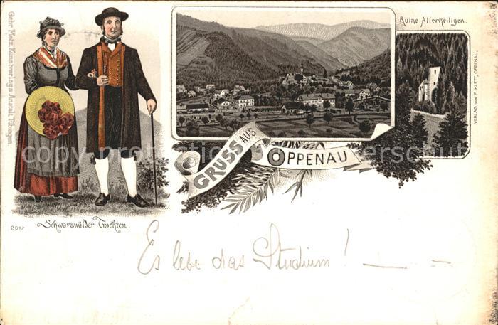 Oppenau Scharzwaelder Trachten Ruine Allerheiligen