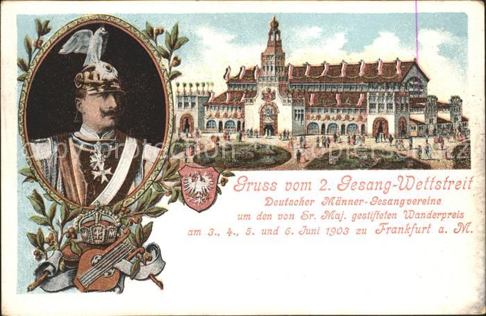 Frankfurt Main Gesang-Wettstreit Deutscher Maenner-Gesangvereine