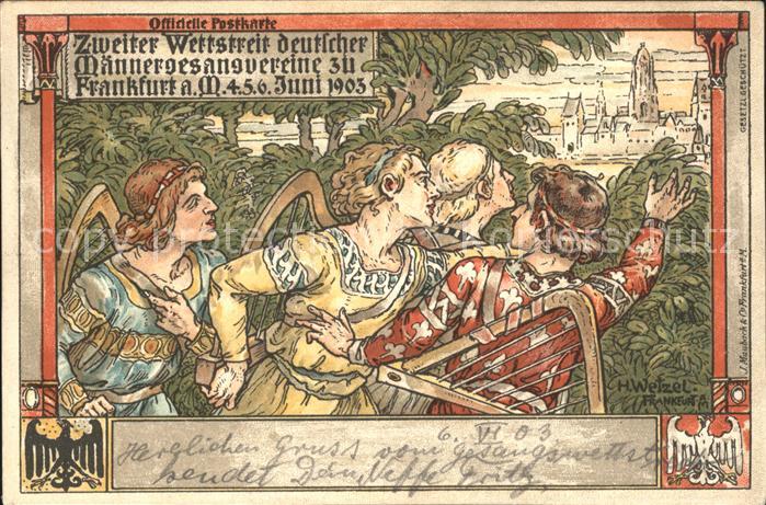 Frankfurt Main 2. Wettstreit deutscher Maennergesangsvereine