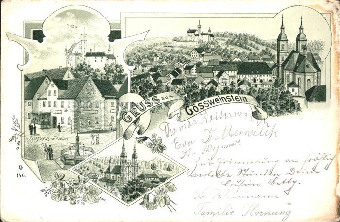 Goessweinstein Gasthaus zur Traube