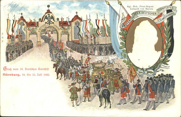 Nuernberg Protektor des X. Deutschen Turnfestes