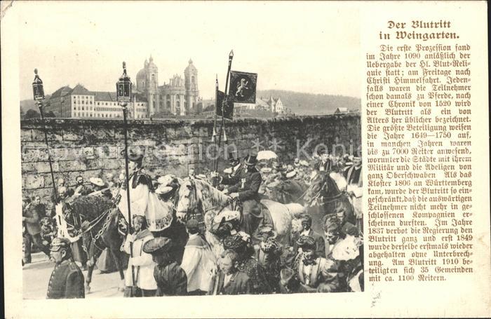 Weingarten Wuerttemberg Der Blutritt