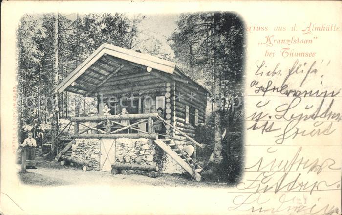 Karlstein Oberbayern Almhuette Kranzlstoana Thumsee