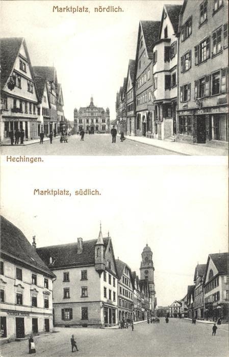 Hechingen Marktplatz noerdlich suedlich