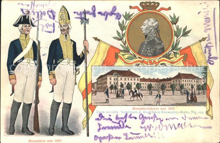 Militaria Deutschland Grenadierkaserne Grenadiere Jubilaeum Rgts. No. 109