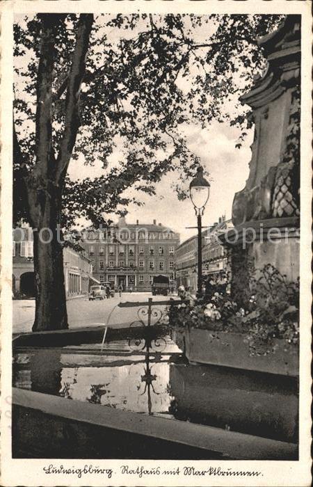 Ludwigsburg Wuerttemberg Rathaus Brunnen NZ3