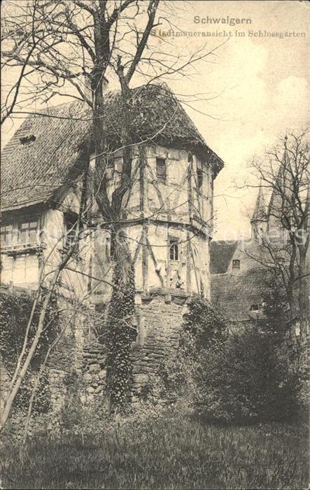 Schwaigern Stadtmaueransicht Schlossgarten