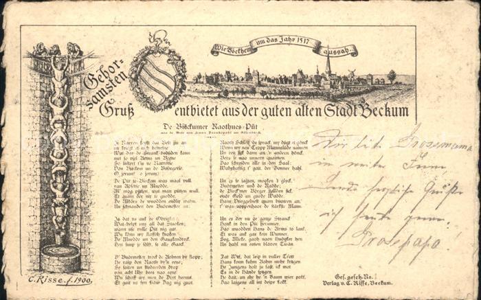 Beckum Westfalen Bahnpost