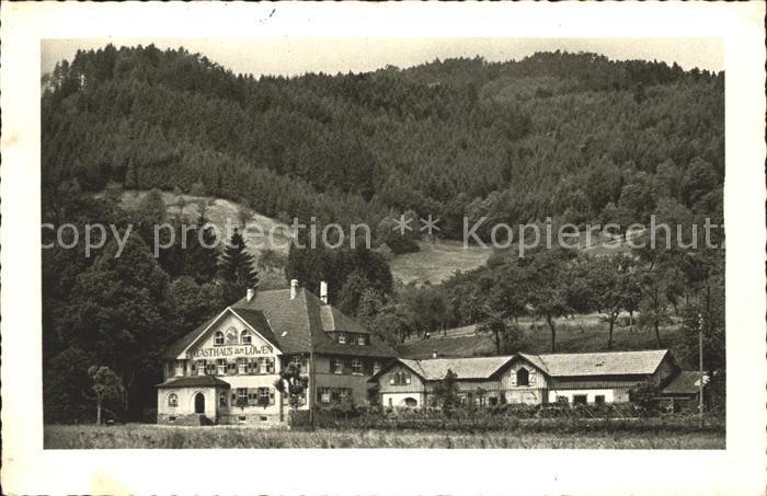 Gutachtal Schwarzwaldbahn Bahnpost Gasthaus Pension Zum Loewen