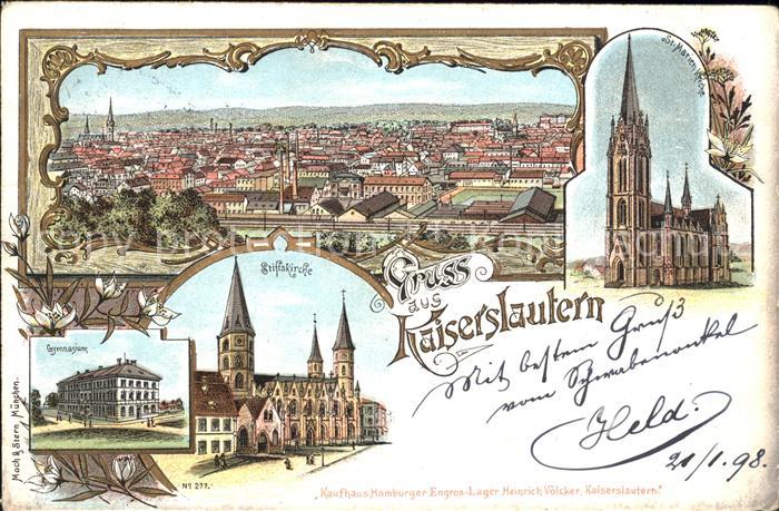 Kaiserslautern Stiftskirche St. Marien Kirche Gymnasium