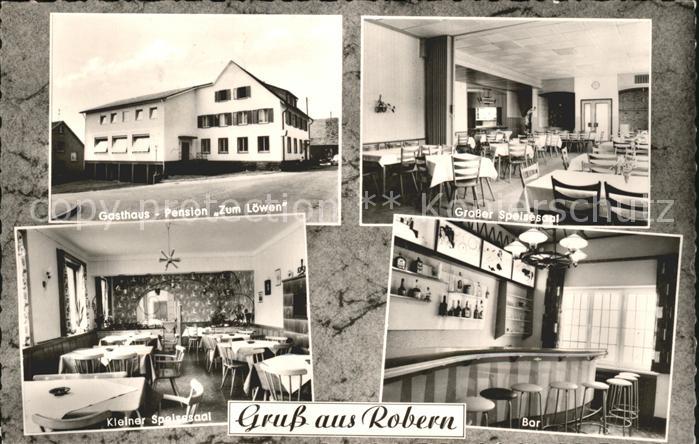 Robern Gasthaus zum Loewen Grosser Kleiner Speisesaal Bar