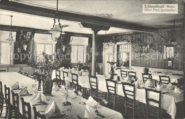 Schoenmuenzach Hotel Post Spiesesaal