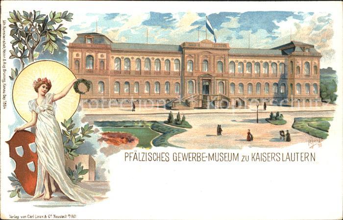 Kaiserslautern Kuenstlerkarte Pfaelzisches Gewerbe-Museum