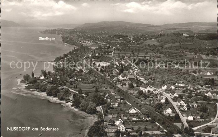 Nussdorf ueberlingen Blick auf den ueberlingen See und ueberlingen