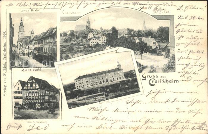 Crailsheim Lange Strasse Schlossplatz Bahnhof