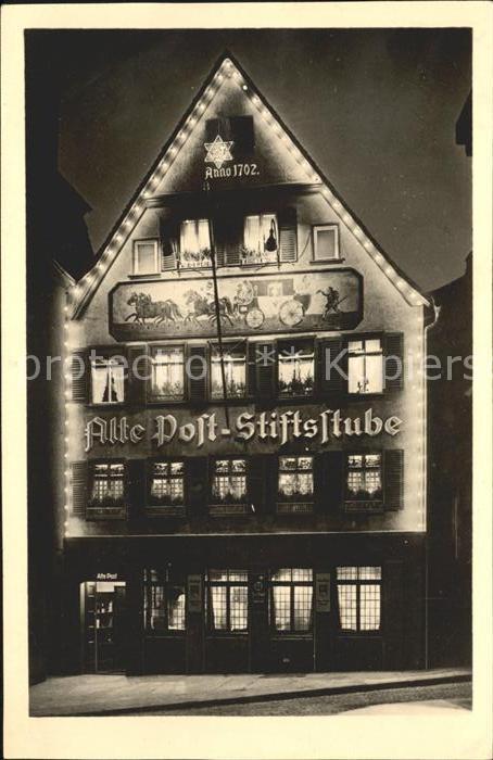 Stuttgart Historische Gaststaette Alte Post Stiftsstube