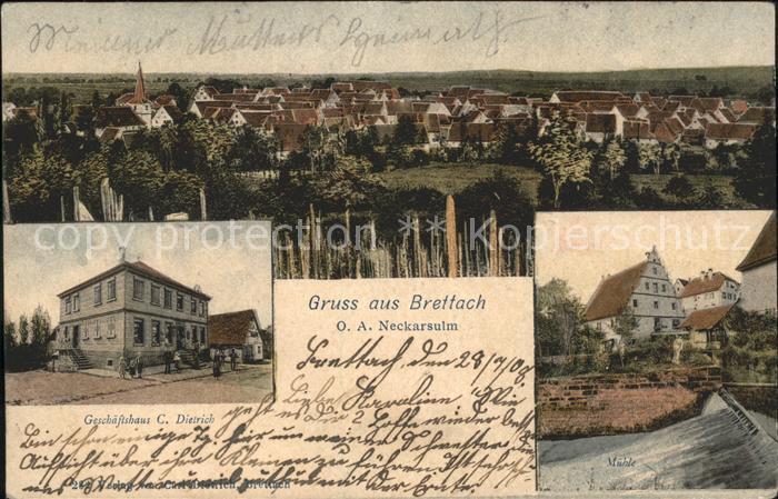 Brettach Langenbrettach Geschaeftshaus C. Dietrich Muehle