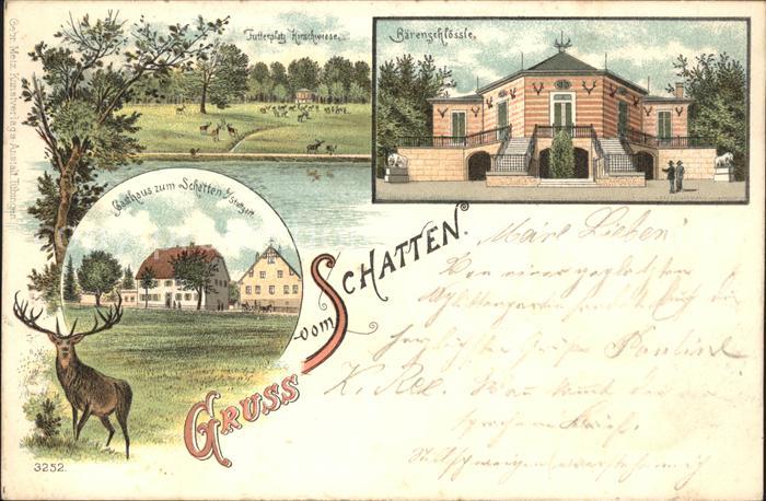 Stuttgart Schatten Baerenschloessle Futterplatz Kirchwiese Gasthaus zum Schatten