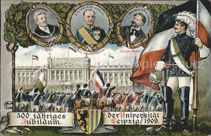 Leipzig 500 jaehriges Jubilaeum der Universitaet Rector Muensterberg Friedrich A