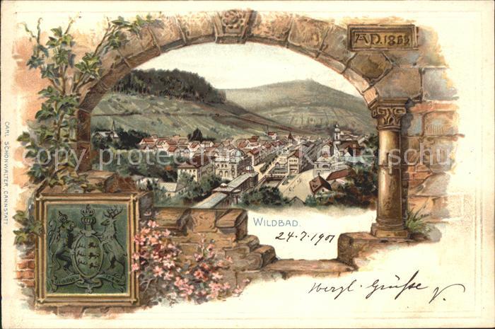 Wildbad Schwarzwald Litho