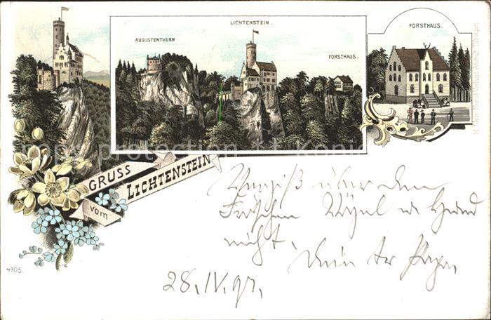 Lichtenstein Wuerttemberg Augustenthurm Forsthaus