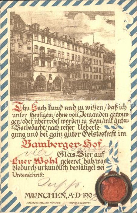 Muenchen Bamberg Hof