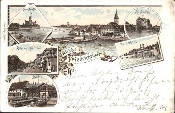Friedrichshafen Bodensee Bad Schachen Schloss Monstfoert. Bahnhof