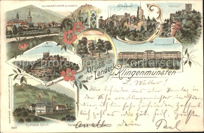 Klingenmuenster Kurhaus Gleich Madenburg Klingenmuenster Landeck