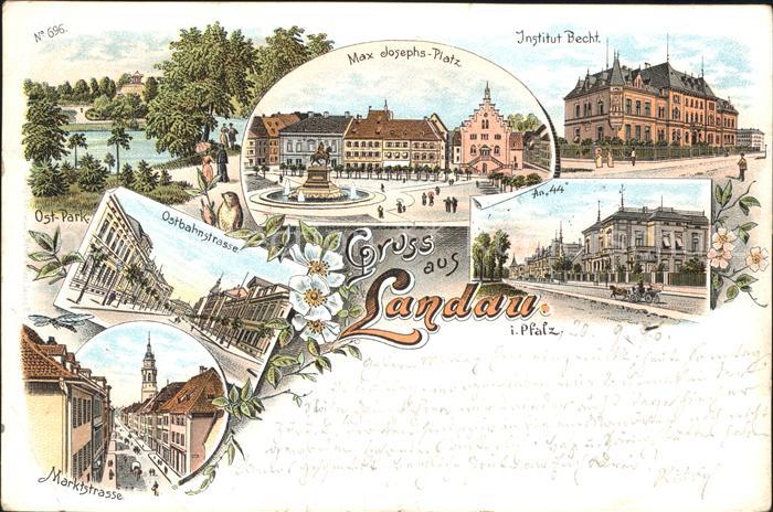 Landau Pfalz Institut Becht Max Josephs Platz Ostbahnstrasse Marktstrasse