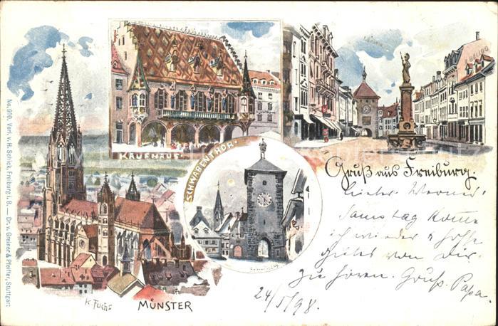 Freiburg Breisgau Muenster Kaufhaus Schwabenthor