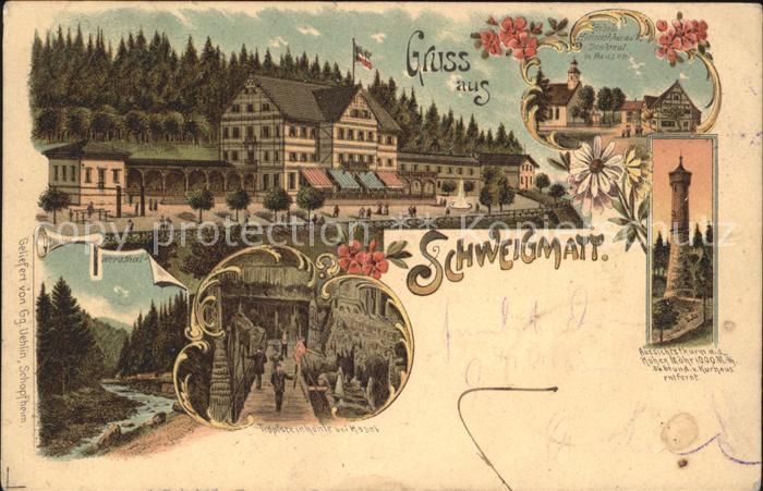 Schopfheim Schwigmatt Werathal Litho Aussichtsthurm
