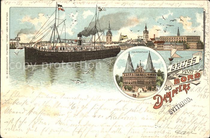 Luebeck Bord des Dampfers Holstenthor