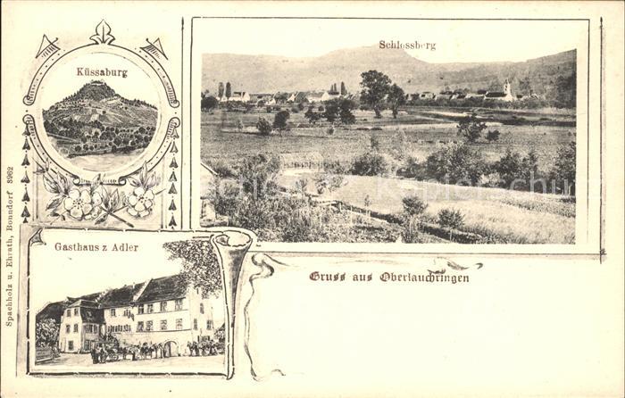 Oberlauchringen Schlossberg Gasthaus z. Adler Kuessaburg