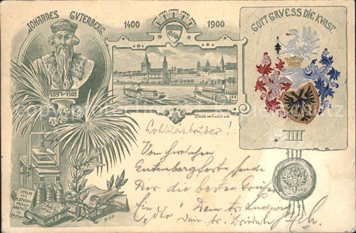 Mainz Rhein Johannes Guterberg Meinz von Castel aus