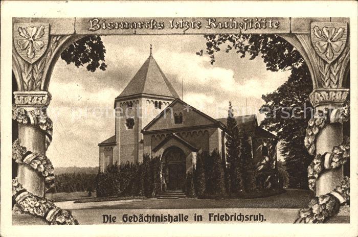 Friedrichsruh Aumuehle Gedaechtnishalle Bismarcks letzte Ruhestaette