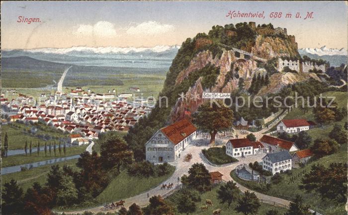 Hohentwiel mit Singen