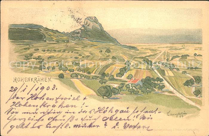 Singen Hohentwiel Hoehenkraehen Kuenstlerkarte