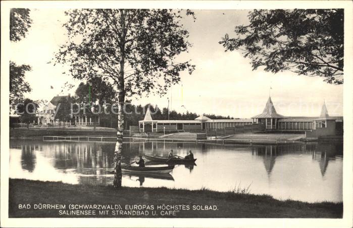 Bad Duerrheim Solbad Salinensee mit Strandbad