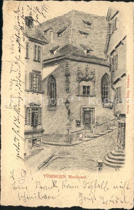 Tuebingen Musiksaal Kuenstlerkarte