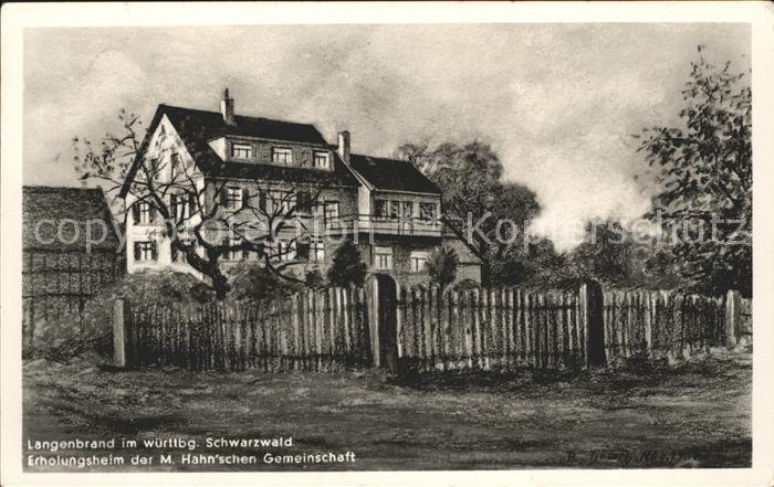 Langenbrand Schoemberg Erholungsheim der M. Hahnschen Gemeinschaft