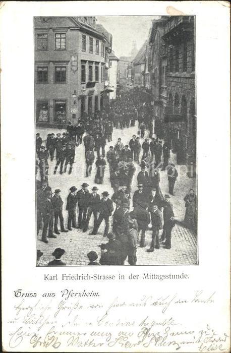 Pforzheim Karl Friedrich-Strasse Menschen