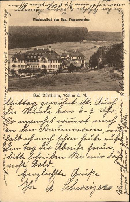 Bad Duerrheim Kindersolbad des Bad. Frauenvereins